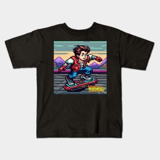 Marty McFly - pixelated Kids T-Shirt